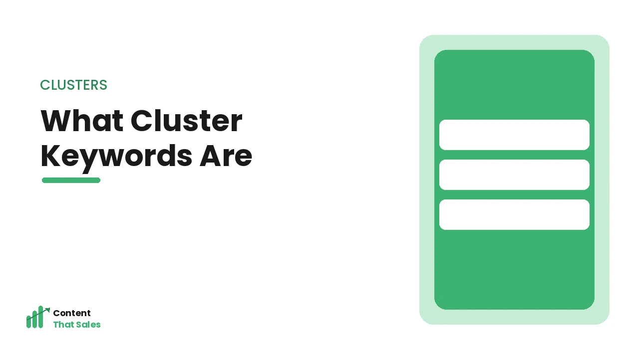 What cluster keywords are