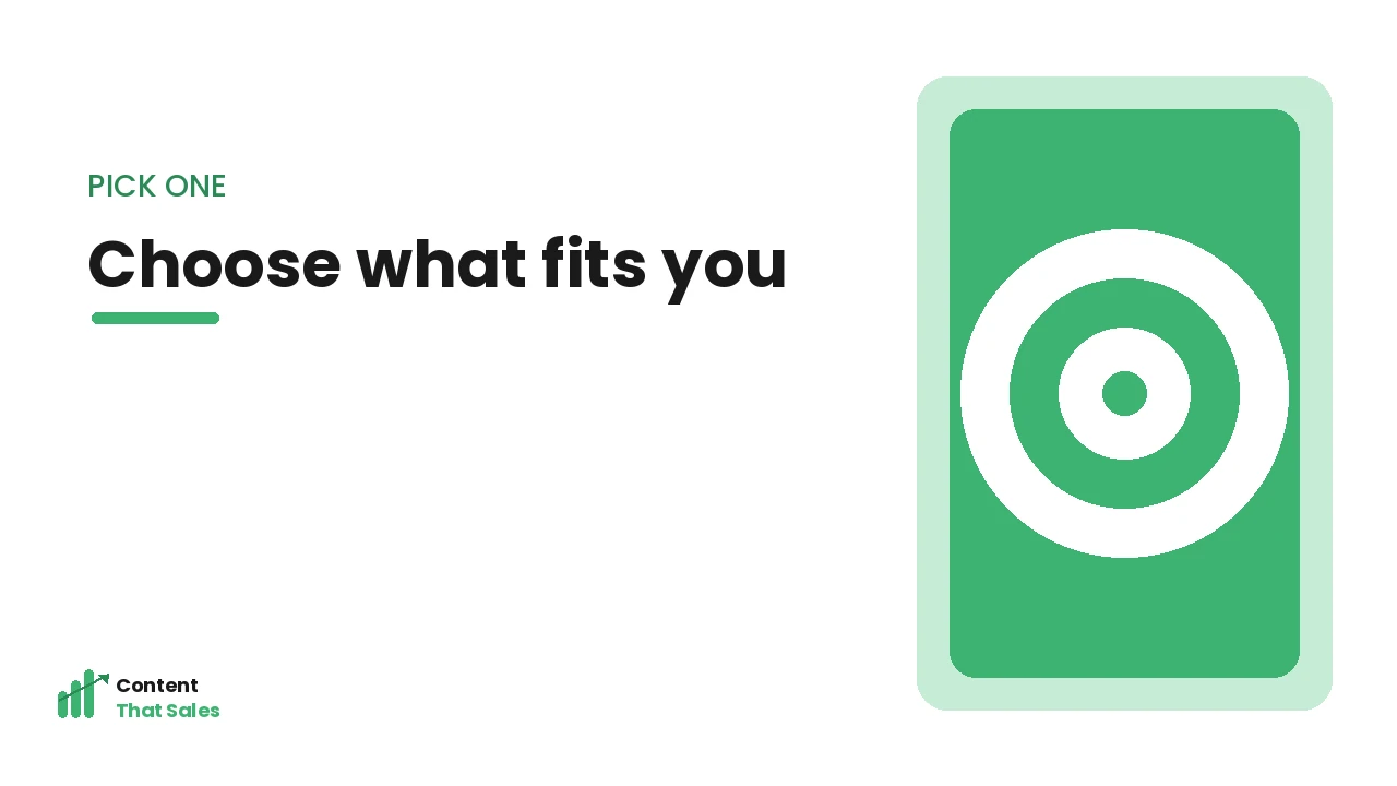 How to pick the right pricing model by Content That Sales