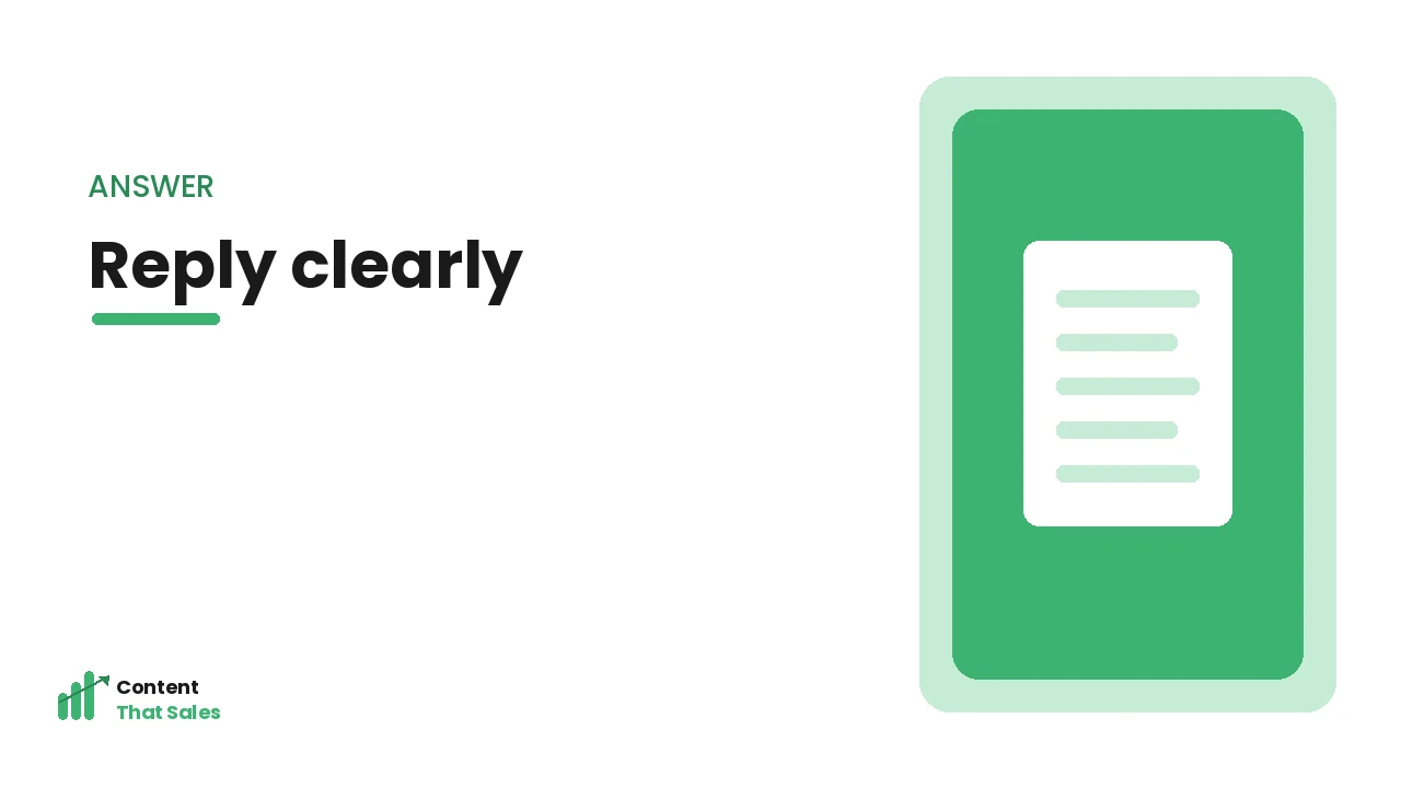 Use the FAQ to handle objections