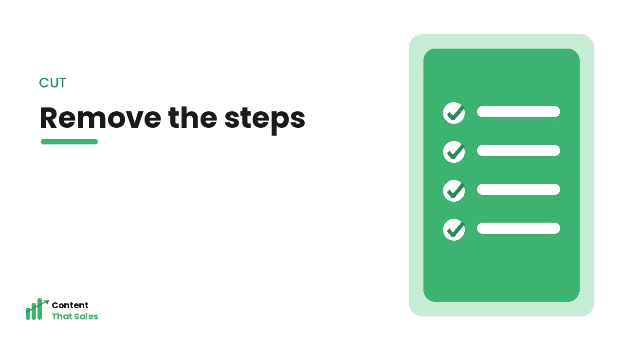 Removing unnecessary steps