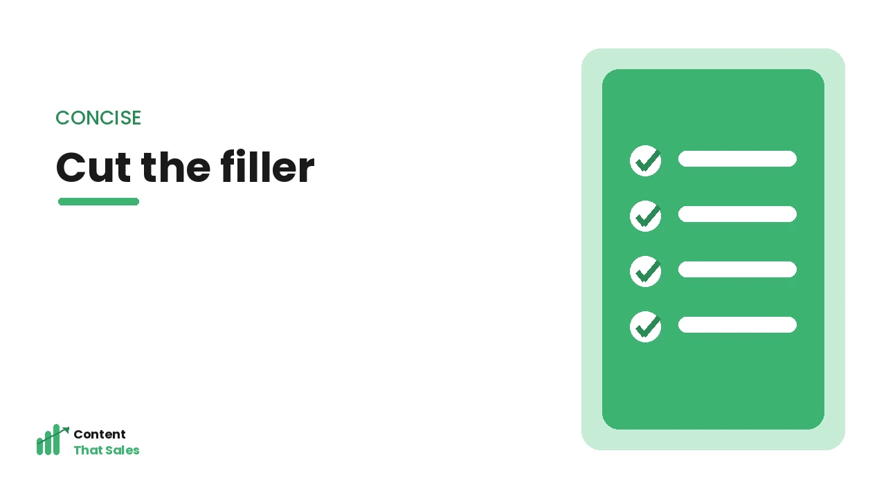 Cut the filler