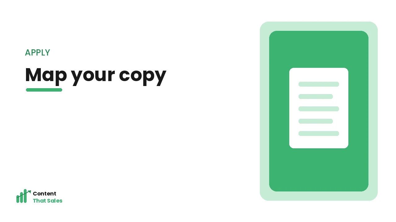 Applying it to your copy