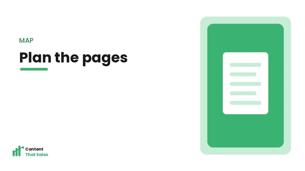 Mapping the page structure