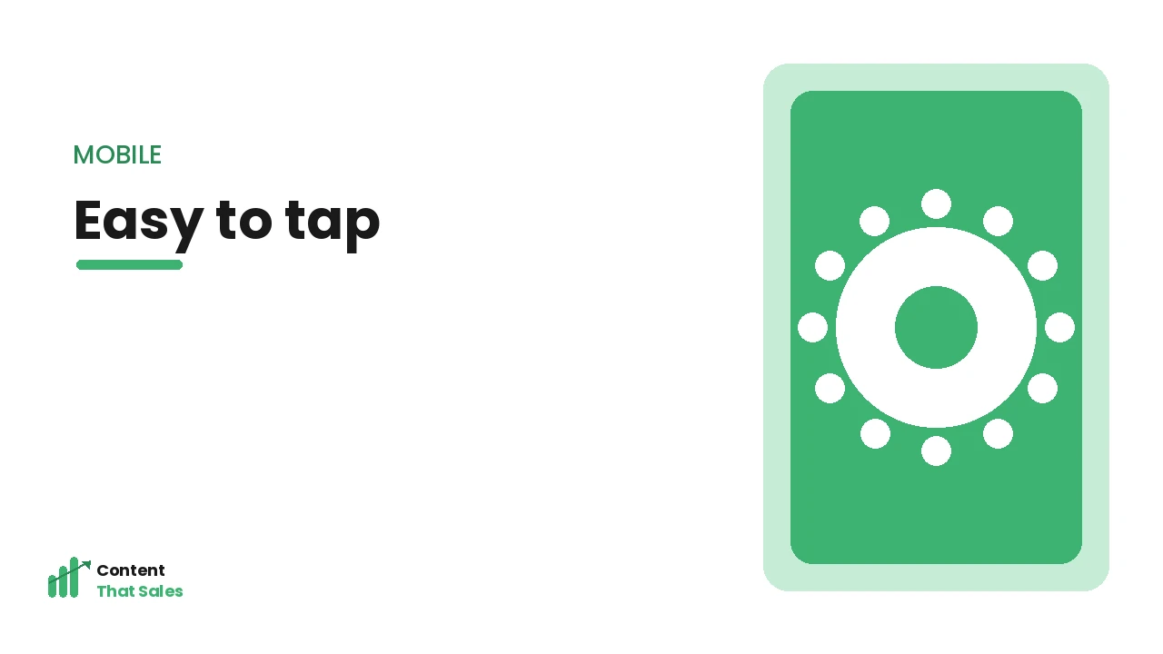 Sticky CTAs on mobile