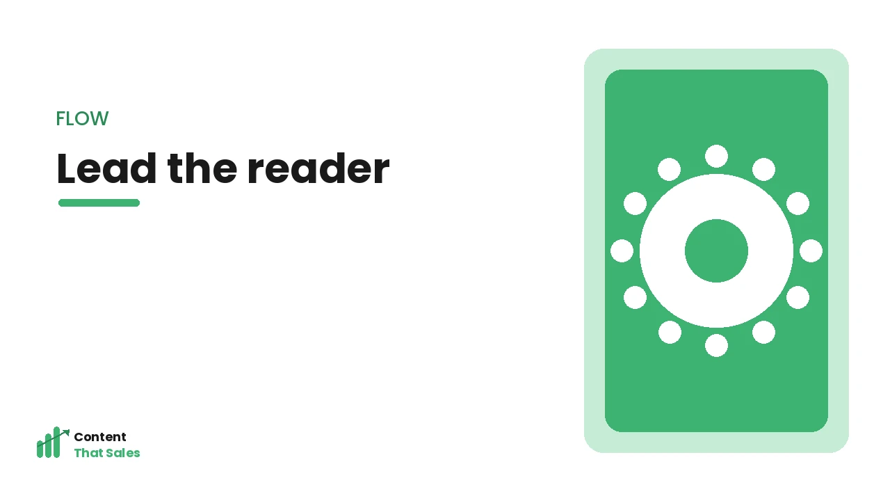 Leading the reader through