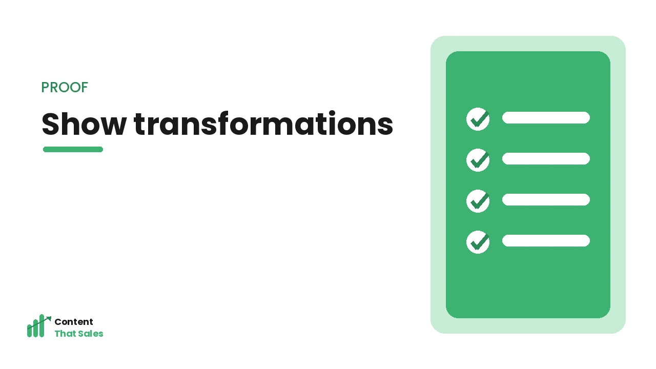 Showing client transformations