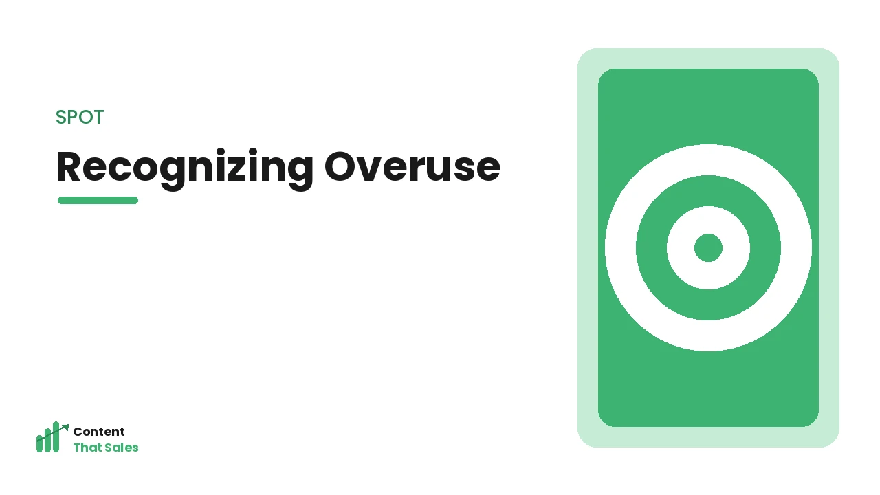 Recognising keyword overuse in content