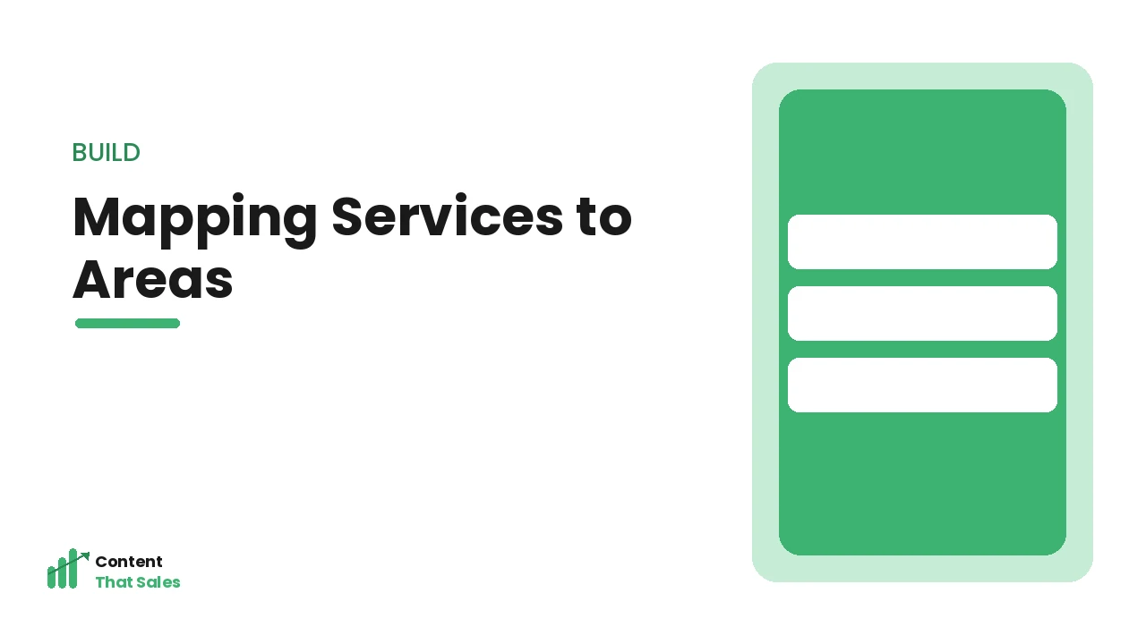 Mapping services to the areas you serve