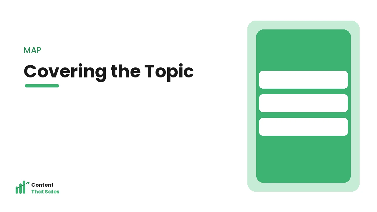 Mapping keywords to cover a topic fully