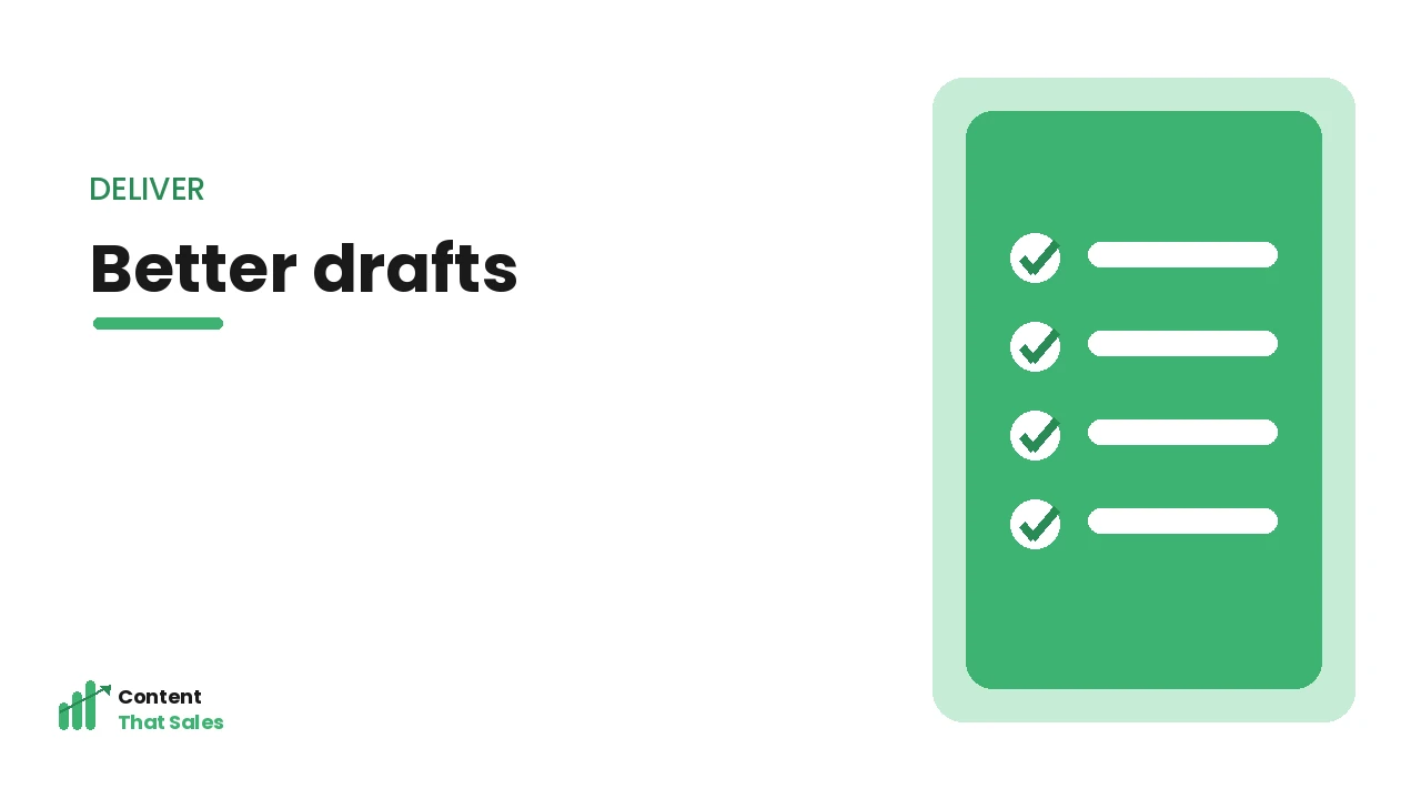 Briefs that produce better drafts