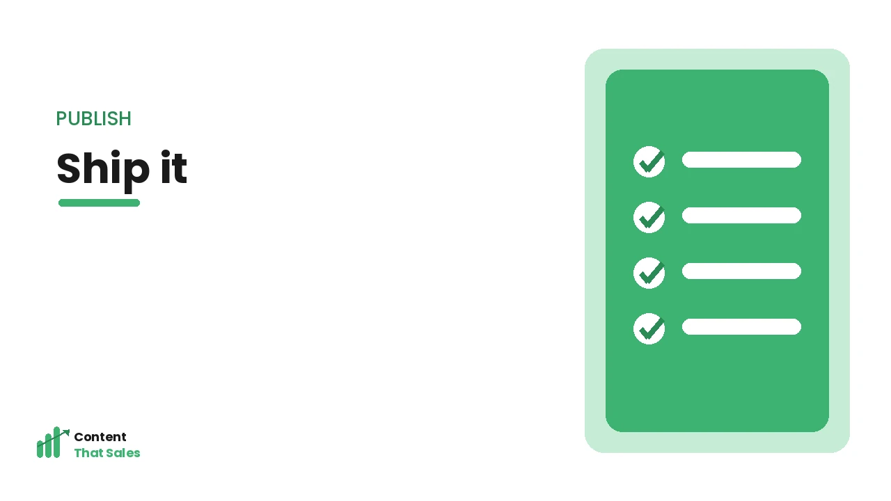 Publishing a how-to post
