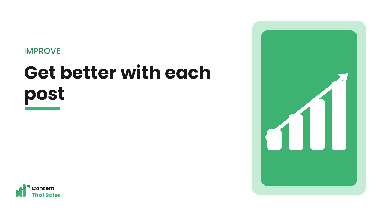 Improving with every blog post