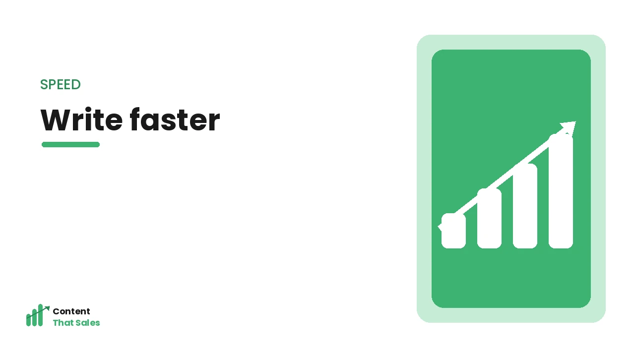 Writing faster from an outline