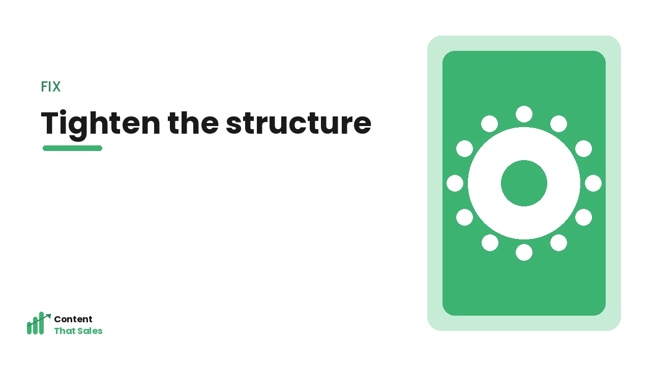 Tightening structure with reverse outlining