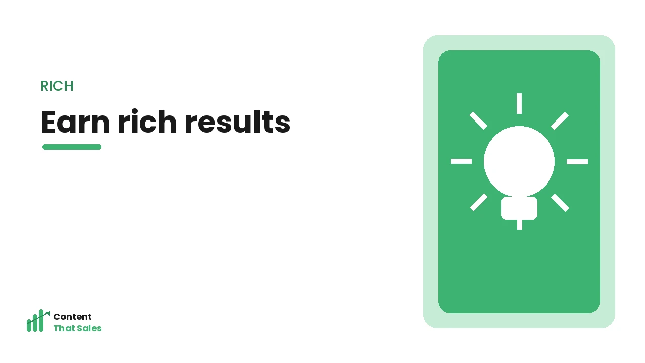 Earning rich results with schema