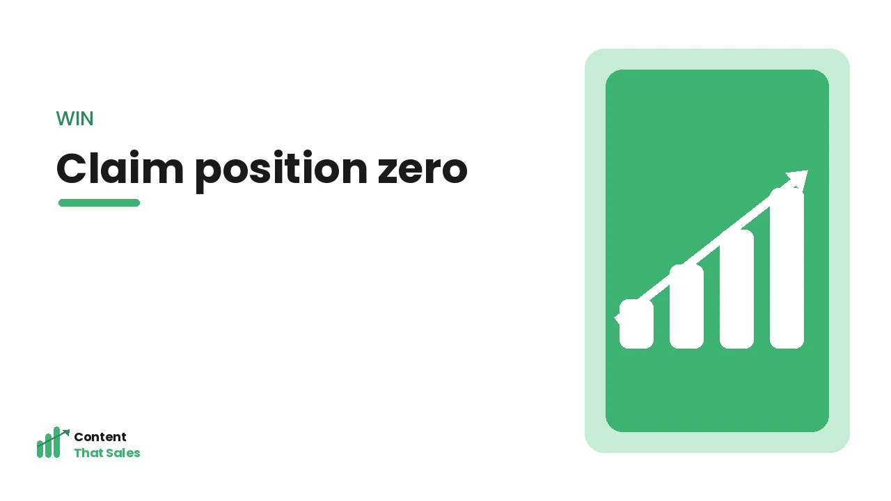 Winning position zero in search