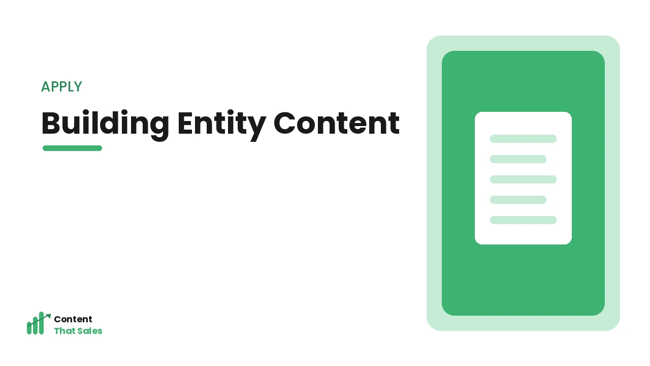 Building entity-rich content