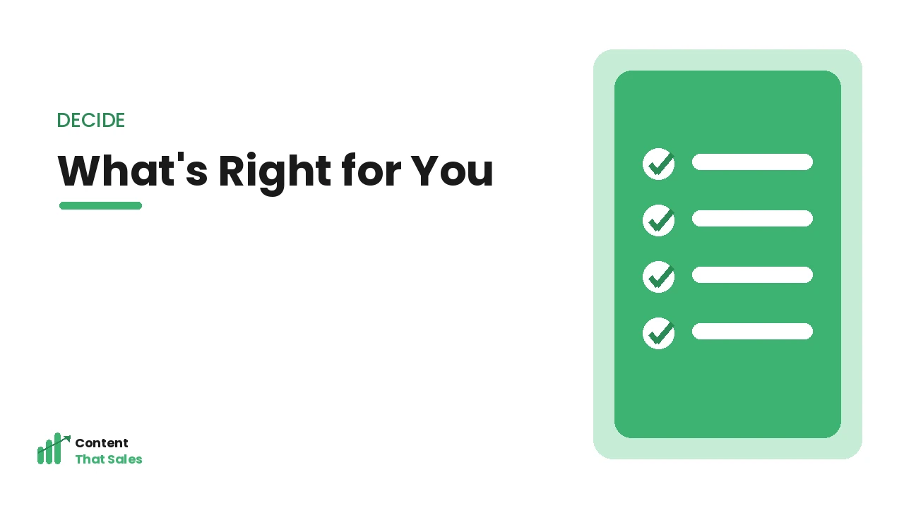 Choosing the right homepage copy investment