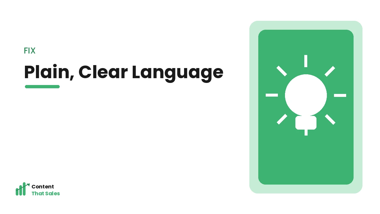 Replacing jargon with plain language