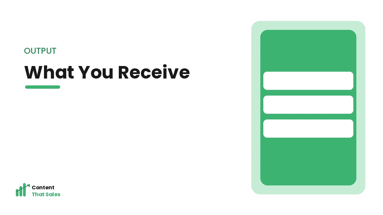What you receive from keyword research