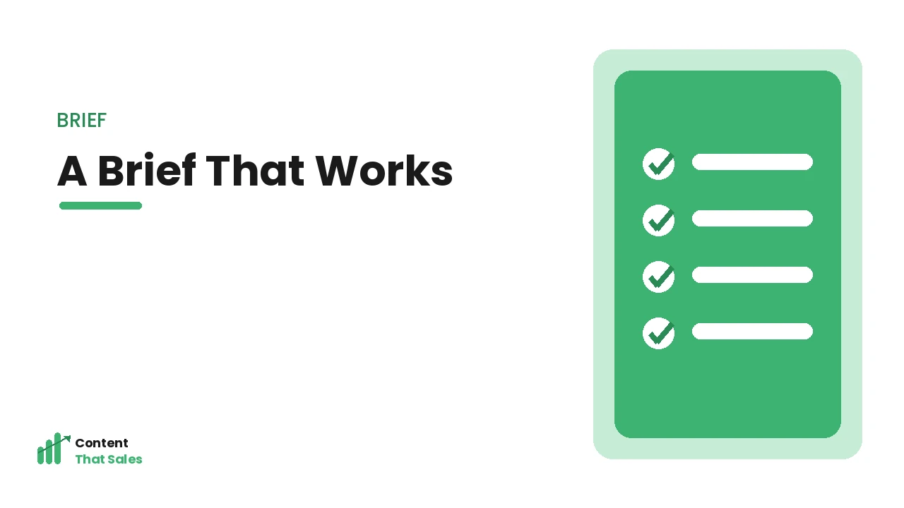 A content brief that works