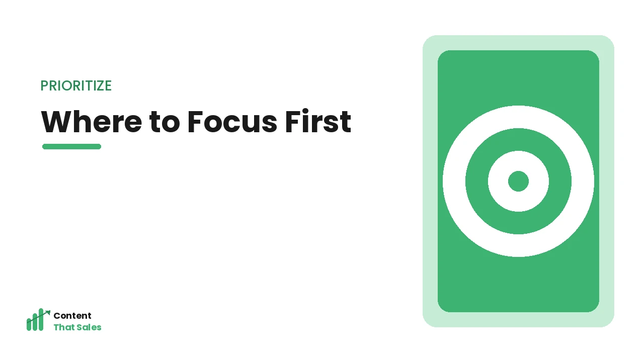 Deciding where to focus your keyword effort first