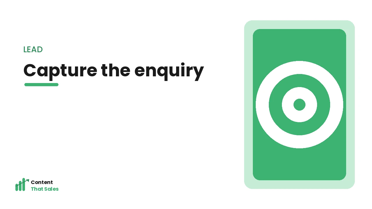 Capturing the B2B enquiry