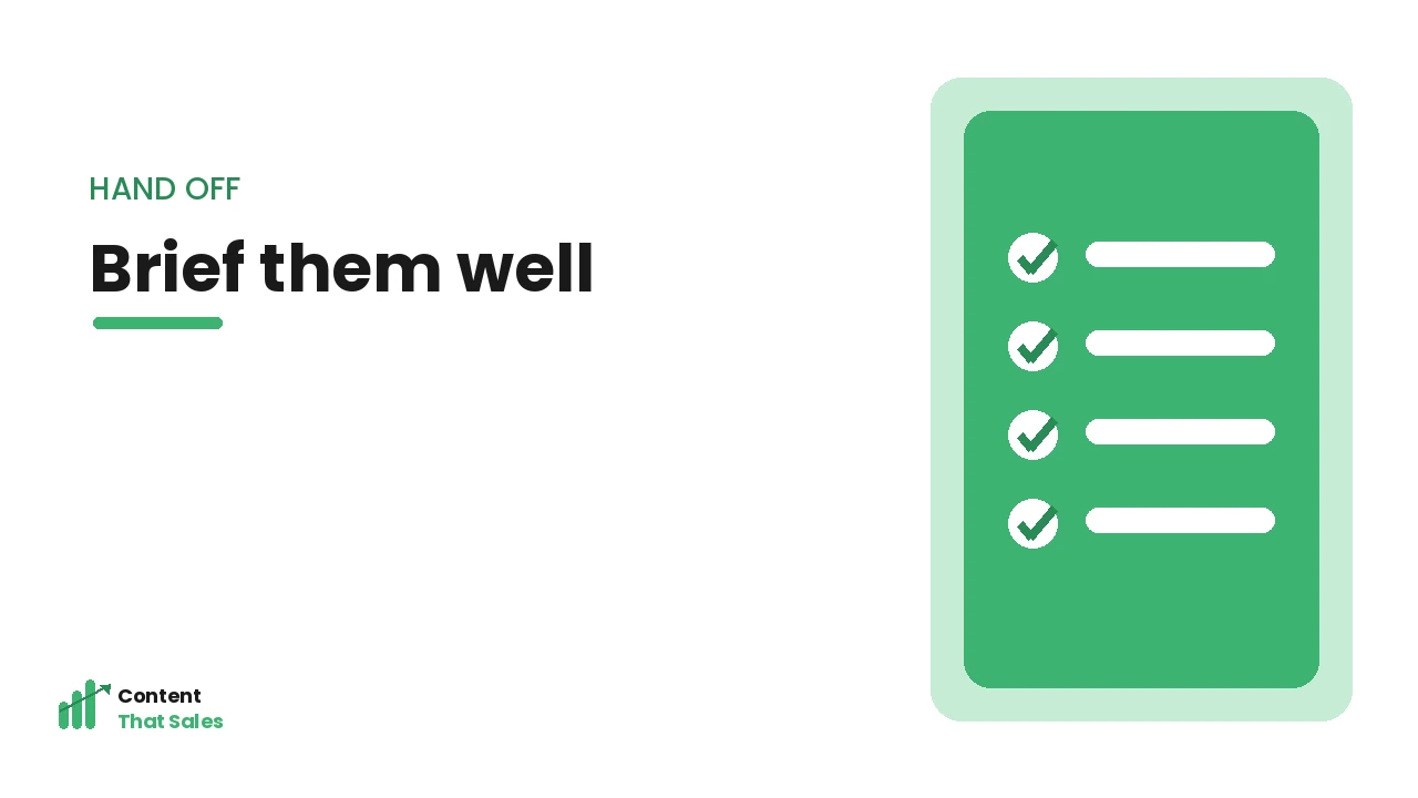 Specify tone keywords and CTA