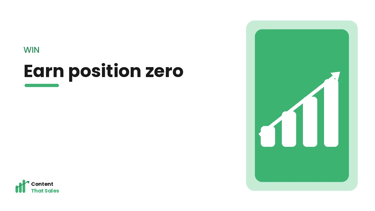 Earning position zero