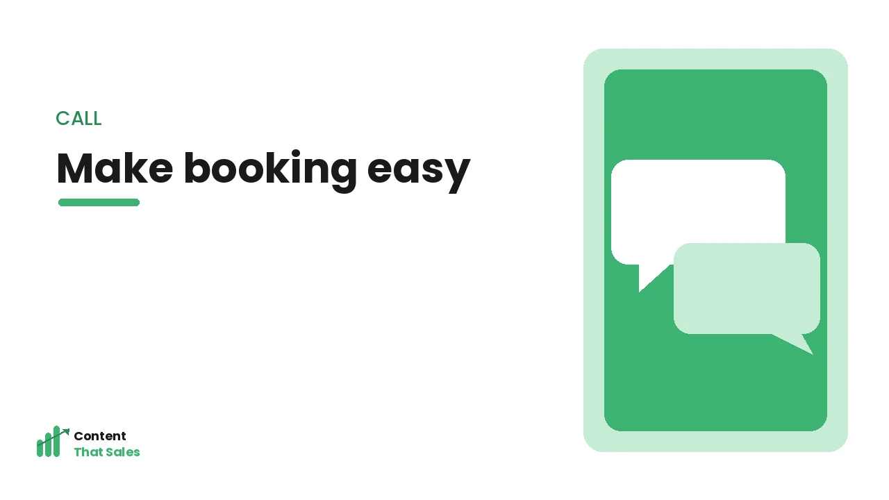 Easy booking and contact