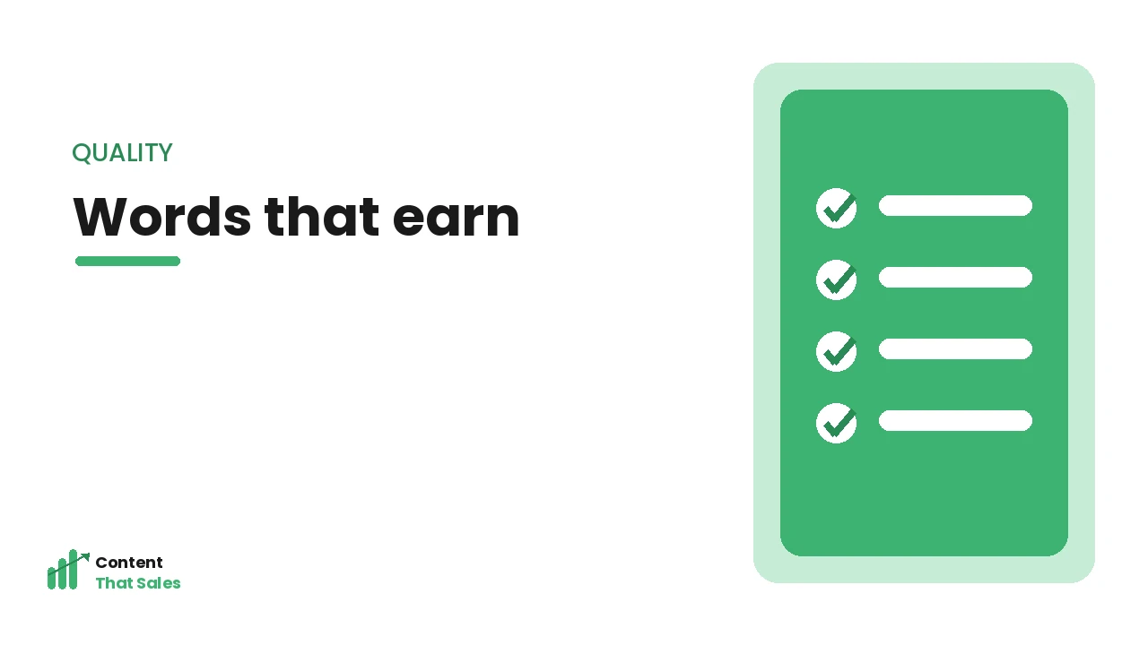 Words that earn their place