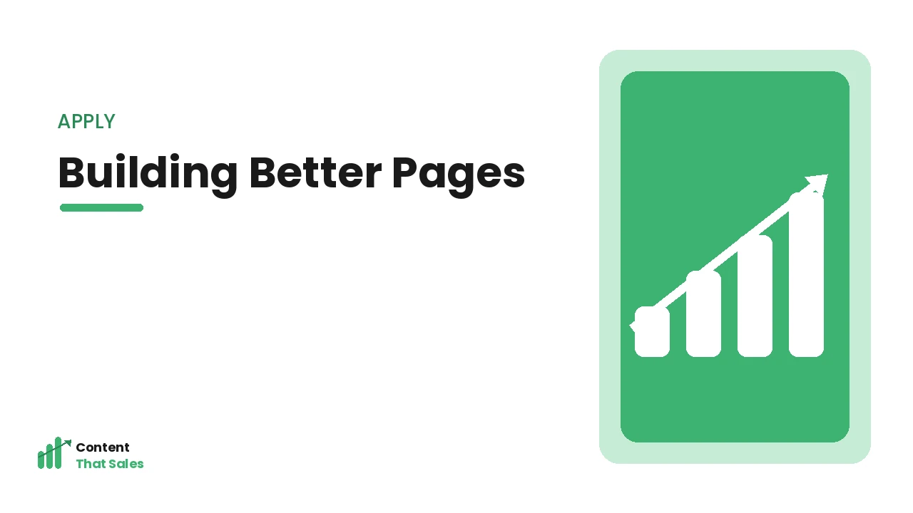 Building better pages from top pages insight