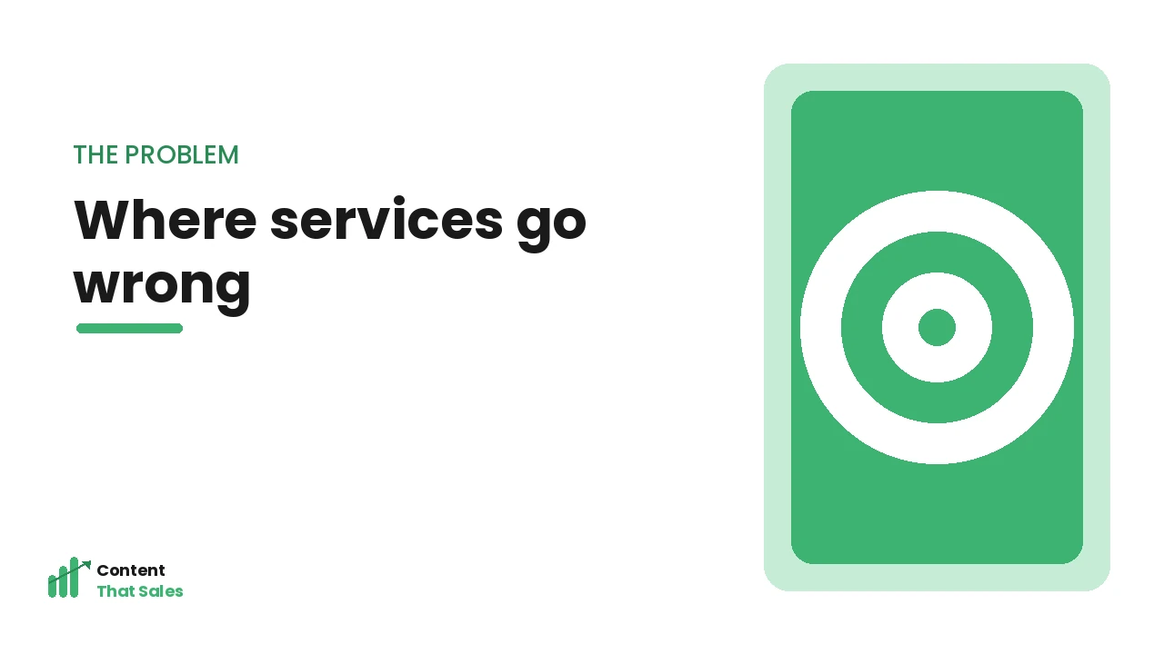 Where content writing services go wrong illustration by Content That Sales