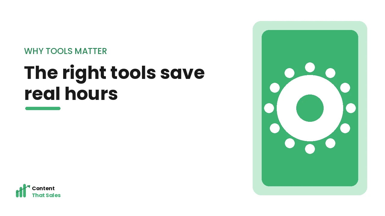 Why the right content writing tools save agencies real hours illustration