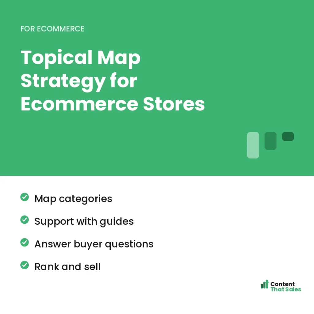 Topical map strategy for ecommerce stores by Content That Sales