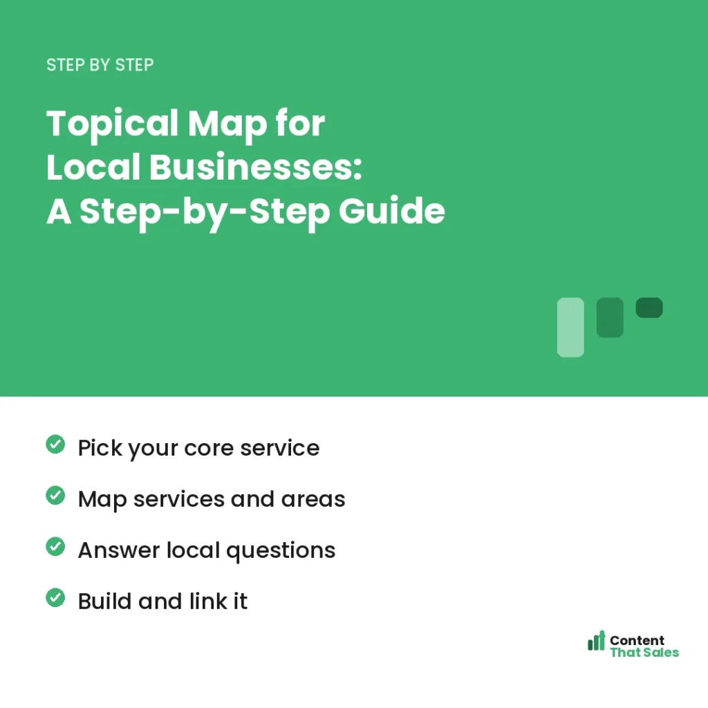 Topical map for local businesses step by step guide by Content That Sales