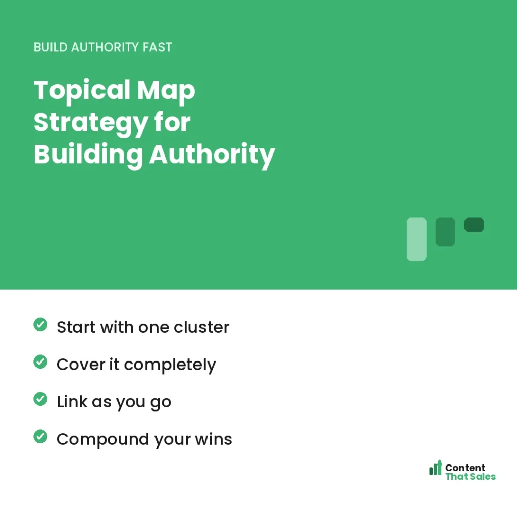 Topical map strategy for building authority fast by Content That Sales