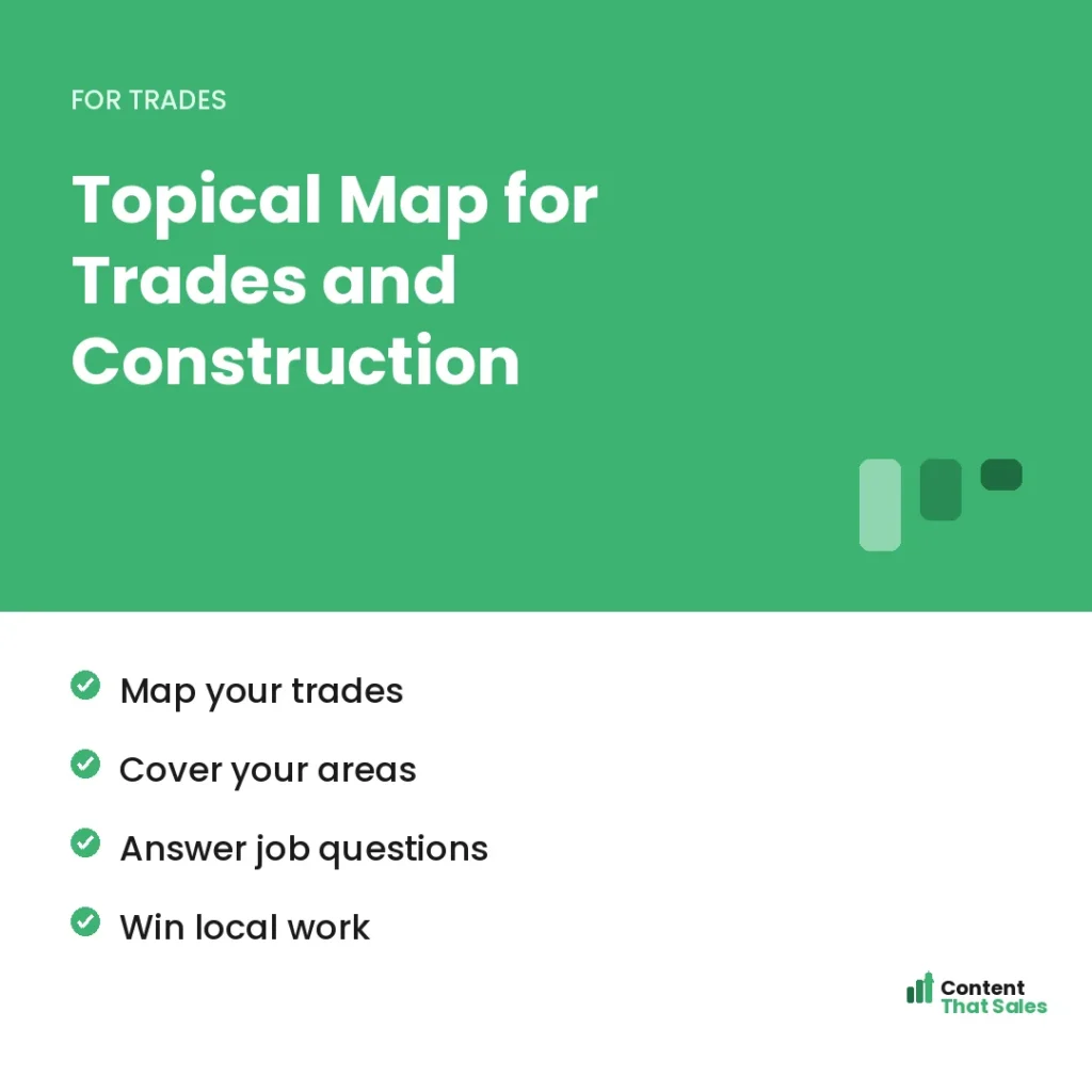 Topical map for trades and construction businesses by Content That Sales