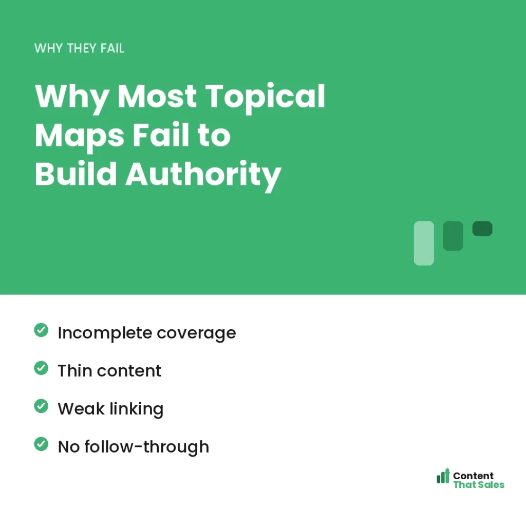 Why most topical maps fail to build authority by Content That Sales